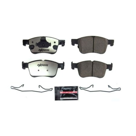 Powerstop BRAKE PADS FMSI Number D2300; Carbon-Ceramic; Set Of 4; With Hardware Z36-2300